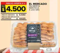 Carrefour Maxi El mercado palmerita manteca oferta