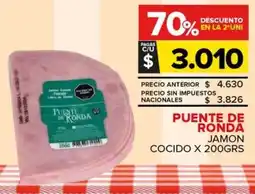 Carrefour Maxi Puente de ronda jamon cocido oferta