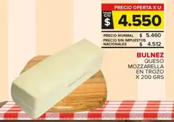 Carrefour Maxi Bulnez queso mozzarella en trozo oferta