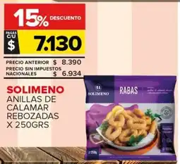 Carrefour Maxi Solimeno anillas de calamar rebozadas oferta