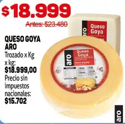 Makro Queso goya aro oferta