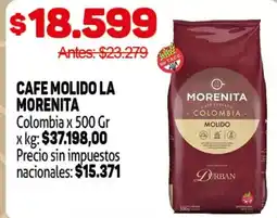 Makro Cafe molido la morenita oferta