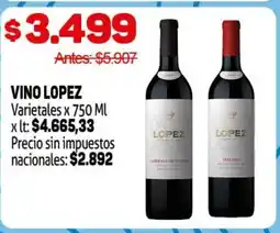 Makro Vino lopez oferta