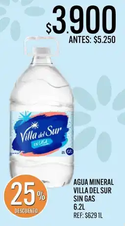 Supermercados Todo Villa del sur agua mineral sin gas oferta