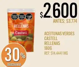 Supermercados Todo Rellenas castell aceitunas verdes oferta