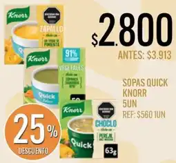 Supermercados Todo Knorr sopas quick oferta