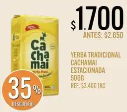 Supermercados Todo Cachamai yerba tradicional estacionada oferta