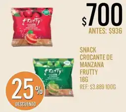 Supermercados Todo Frutty snack crocante de manzana oferta