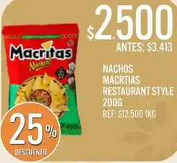 Supermercados Todo Macrtias nachos restaurant style oferta