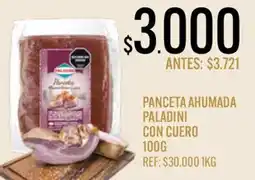 Supermercados Todo Paladini panceta ahumada con cuero oferta