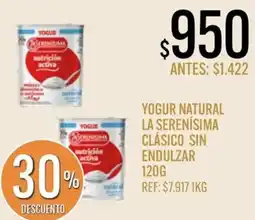 Supermercados Todo La serenísima yogur natural clásico sin endulzar oferta