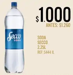 Supermercados Todo Secco soda oferta