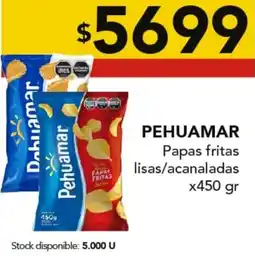 Nini Mayorista Pehuamar papas fritas lisas/acanaladas oferta