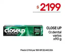 Nini Mayorista Close Up crema dental oferta