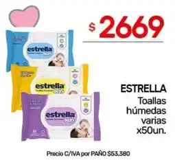 Nini Mayorista Estrella toallas húmedas oferta
