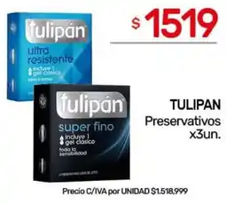 Nini Mayorista Tulipan preservativos oferta