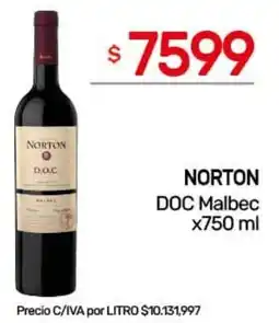 Nini Mayorista Norton doc malbec oferta