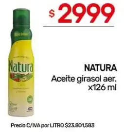 Nini Mayorista Natura aceite girasol aer. oferta