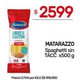 Nini Mayorista Matarazzo libre de spaghetti oferta