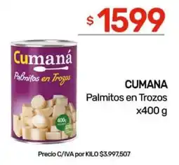 Nini Mayorista Cumana palmitos en trozos oferta