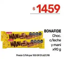Nini Mayorista Bonafide choc. c/leche y mani oferta