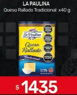 Nini Mayorista La paulina queso rallado tradicional oferta