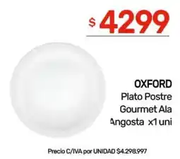 Nini Mayorista Oxford plato postre gourmet ala angosta oferta