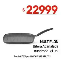 Nini Mayorista Multiflon bifera acanalada cuadrada oferta