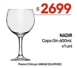 Nini Mayorista Nadir copa gin oferta