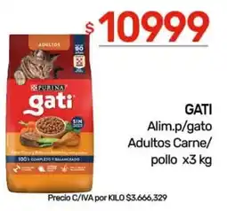 Nini Mayorista Gati alim.p/gato adultos carne/ pollo oferta