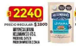 Supermercados DIA Hellmann's mayonesa liviana oferta