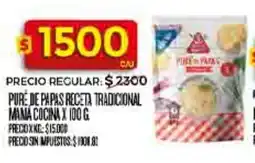 Supermercados DIA Mana cocina pure de papas receta tradicional oferta