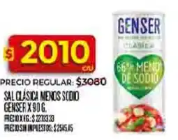Supermercados DIA Genser sal clásica menos sodio oferta