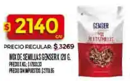 Supermercados DIA Genser mix de semillas oferta
