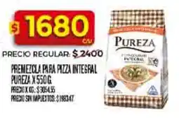 Supermercados DIA Pureza premezcla para pizza integral oferta