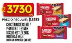 Supermercados DIA Nestlé chocotrio chocolate/ peanut butter milk biscuit oferta