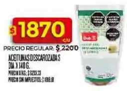 Supermercados DIA Dia aceitunas descarozadas oferta