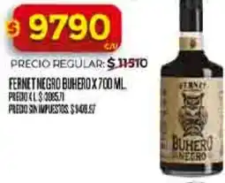 Supermercados DIA Buhero fernet negro oferta