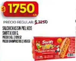 Supermercados DIA Swift salchichas sin piel kids oferta