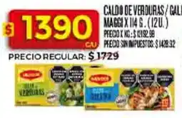 Supermercados DIA Maggi caldo de verduras/gallina oferta