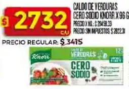 Supermercados DIA Knorr caldo de verduras cero sodio oferta