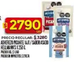 Supermercados DIA Hellmann's adherezo picante/ajo/sabor asado oferta
