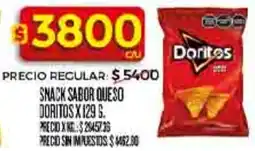 Supermercados DIA Doritos snack sabor queso oferta
