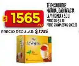 Supermercados DIA La virginia té en saquitos naturalidad intacta oferta