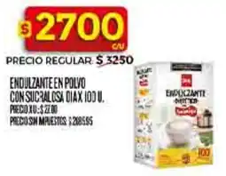 Supermercados DIA Dia endulzante en polvo con sucralosa oferta