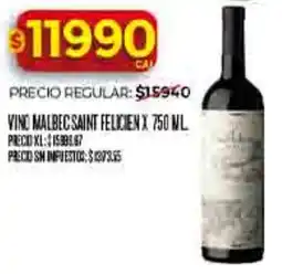 Supermercados DIA Saint felicien vino malbec oferta
