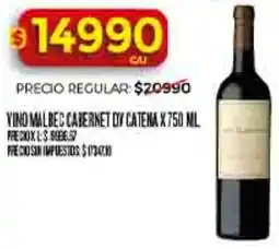 Supermercados DIA Cabernet dy catena vino malbec oferta