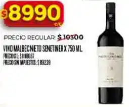 Supermercados DIA Senetiner vino malbecneto oferta