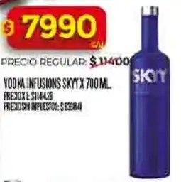 Supermercados DIA Skyy vodka infusions oferta