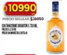 Supermercados DIA Brighton gin tangerine oferta